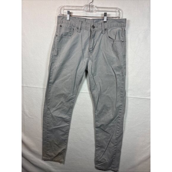 Mens Light Gray Straight Fit Jeans 32x32 - Picture 1 of 16